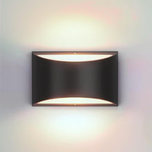 Load image into Gallery viewer, Smart RGB and Double White Outdoor Wall Sconces, WiFi Modern Wall Lights with App &amp; Voice Control, Music Sync, IP65 Waterproof Up Down Lights for Indoor or Outdoor Porch Patio Garage