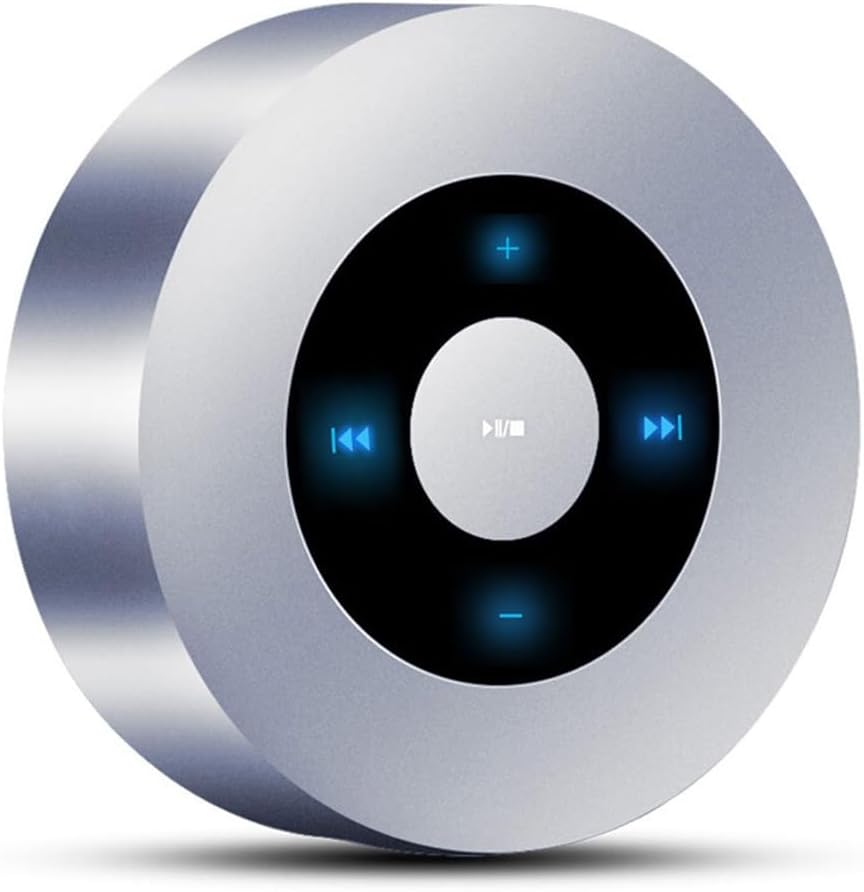 Smart LED Touch Bluetooth Speaker Portable Wireless Speakers with HD Sound / 12-Hour Playtime/Bluetooth 5.0 / Micro SD Support, for iPhone/ipad/Samsung/Tablet/Laptop（Silver）